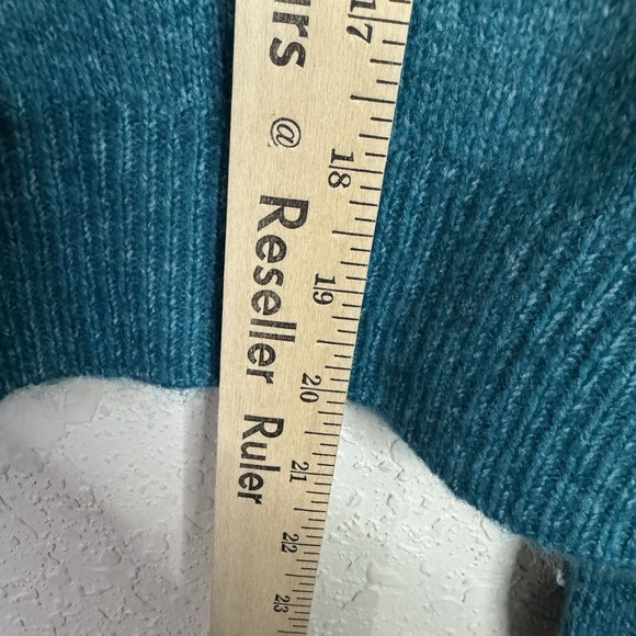 Broadway 38 Rhinestone Sweater Teal Blue M Long Sleeve NWT - Picture 8 of 10